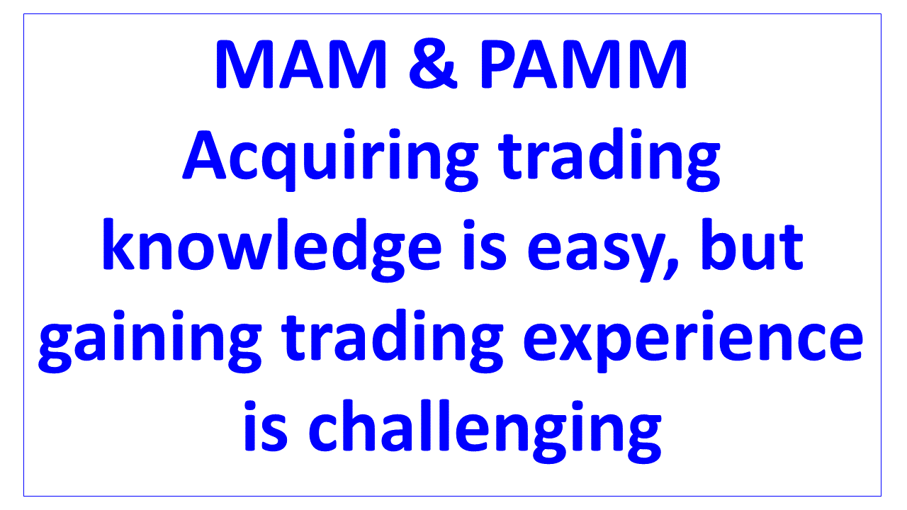 acquiring trading knowledge easy but experience difficult en